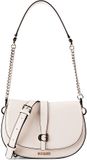GUESS Carrie Sac bandoulière rabat Pierre crème