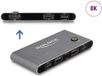 Delock Commutateur KVM USB-C™ vers HDMI 8K 60 Hz avec USB 2.0