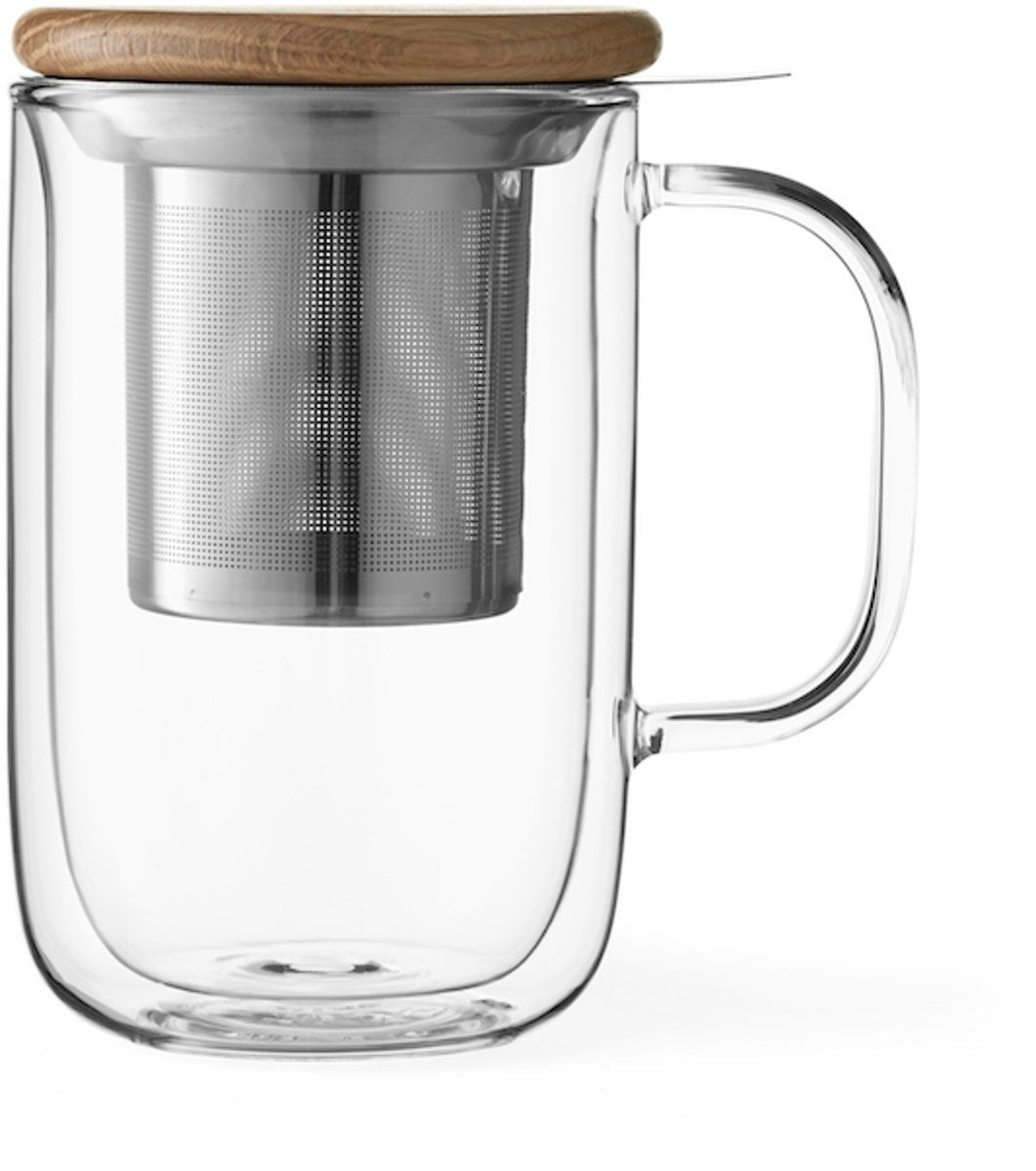 Viva Scandinavia Minima Theeglas - Dubbelwandig - 500 ml - Transparant
