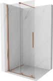 Mexen Velar paroi de douche coulissante Walk-in 100 x 200 cm, transparent 8 mm, cuivre brossé