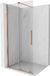 Mexen Velar paroi de douche coulissante Walk-in 100 x 200 cm, transparent 8 mm, cuivre brossé