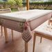 PETTI Artigiani Italiani - Tafelkleed Vlekbestendig Vierkant 140x140 cm 4 Personen, Afwasbaar Keukentafelkleed van Microvezel, Design Stippen Poederroze Shabby, 100% Made in Italy