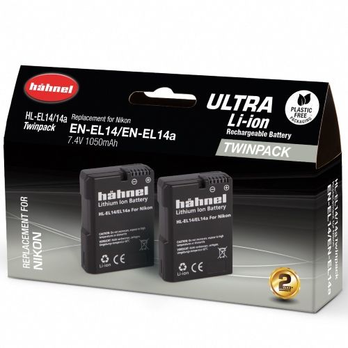 Hähnel EL14/EL14a Ultra Twin Pack - Nikon EN-EL14/EL14a