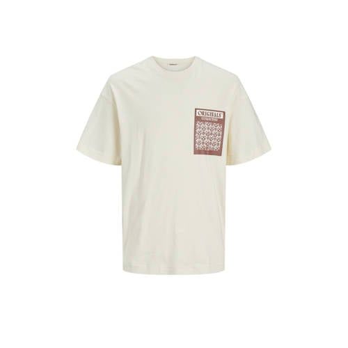 JACK & JONES ORIGINALS T-shirt JORMYKONOS - met printopdruk