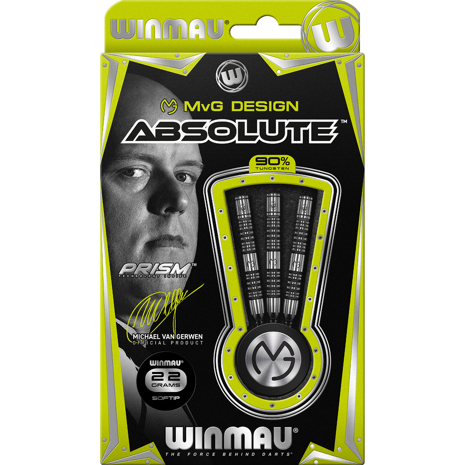 WINMAU Winmau MvG Absolute softtip dartpijlen 22 gr.