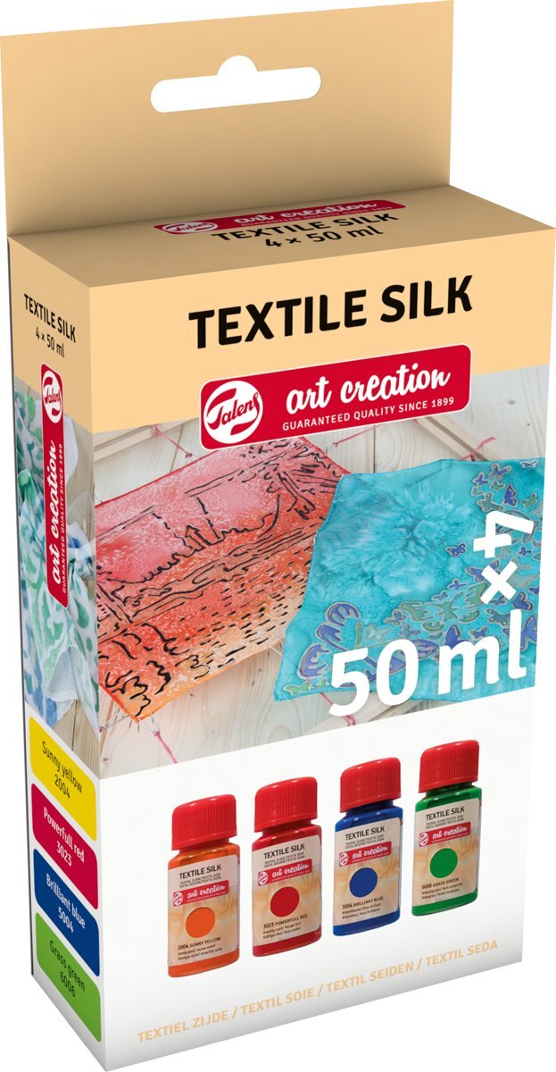 Talens Art Creation textielverf zijde set - Basis kleuren