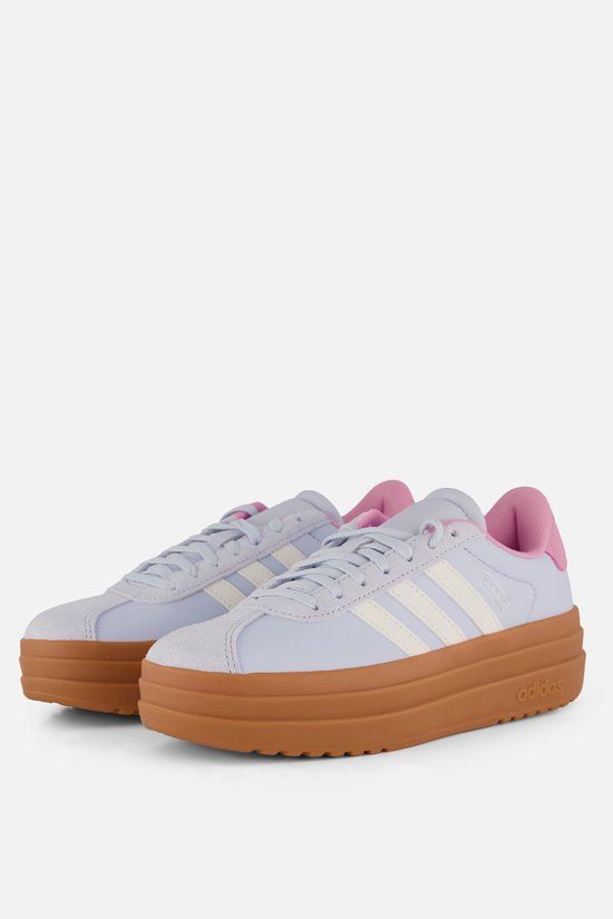 Adidas VL Court Bold Sneakers blauw Leer Dames Maat 40
