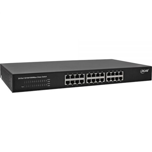Inline 19 Gigabit Ethernet Switch - 24-poorts