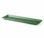 Plasticforte Plantenbak water onder opvangschaal - groen - rechthoek - 59 x 19 cm