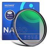 NEEWER Polarisatiefilter, 72 mm, rond, MC CPL, met multi-resistente nano, 24 lagen met optisch HD-glas, vermindert reflectie, verblinding, verbetert het contrast