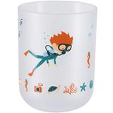 Spirella Tandenborstelhouder DIVER – Tumbler Badkamer Beker voor Tandenborstel en Tandpasta – Multicolor – 7,1 x 9,1 cm