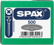 Spax Afdekkap tbv spaanplaatschroef met gatboring grijs