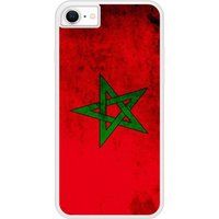 Verstevigd hoesje met sublimatie bedrukking, compatibel met Apple iPhone 8 Drapeau maroc