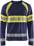 Blaklader High Vis T-shirt lange mouwen 3510-1030 - Marine/High Vis Geel - L