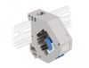 Delock DIN rail Adapter with Keystone LC Duplex female to LC Duplex female blue