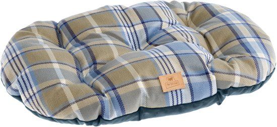 Ferplast SCOTT 89 - Honden- en kattenkussen - blauw - fluweel - 85x55cm