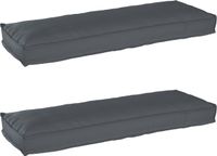 vidaXL - Pallet Kussen Set - 2 stuks - Oxford Stof - Antraciet