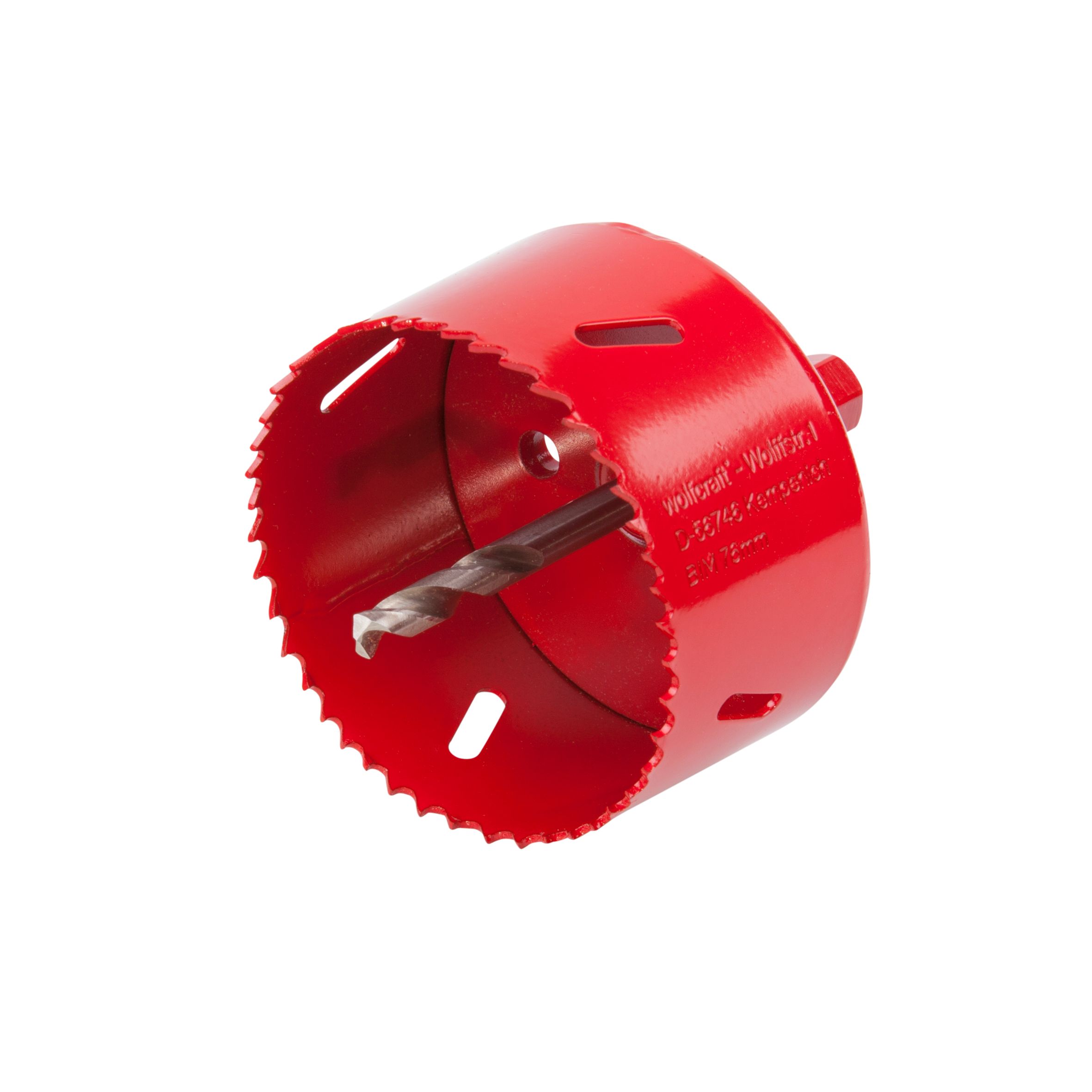 Wolfcraft Gatzaag van BiM compleet met adapter en centerboor - Rood