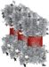 Cepewa Gmbh 3x stuks lametta kerstslingers met sterretjes zilver 200 x 6,5 cm
