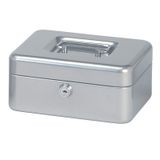 Maul stalen geldkist zilver 20 x 17 x 9 cm