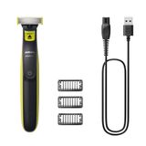 Philips Norelco OneBlade QP2724/10 - Trimmer, Scheerapparaat en Styler in 1 - Grijs/Limoen