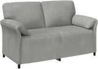 vidaXL 2-Zits Sofa Lichtgrijs Fluweel 158 x 83 x 95 cm