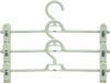 Kipit broeken/rokken kledinghangers - set van 8 stuks - groen - 32 cm