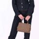 BURKELY Soft Skylar taupe leren mini handtas