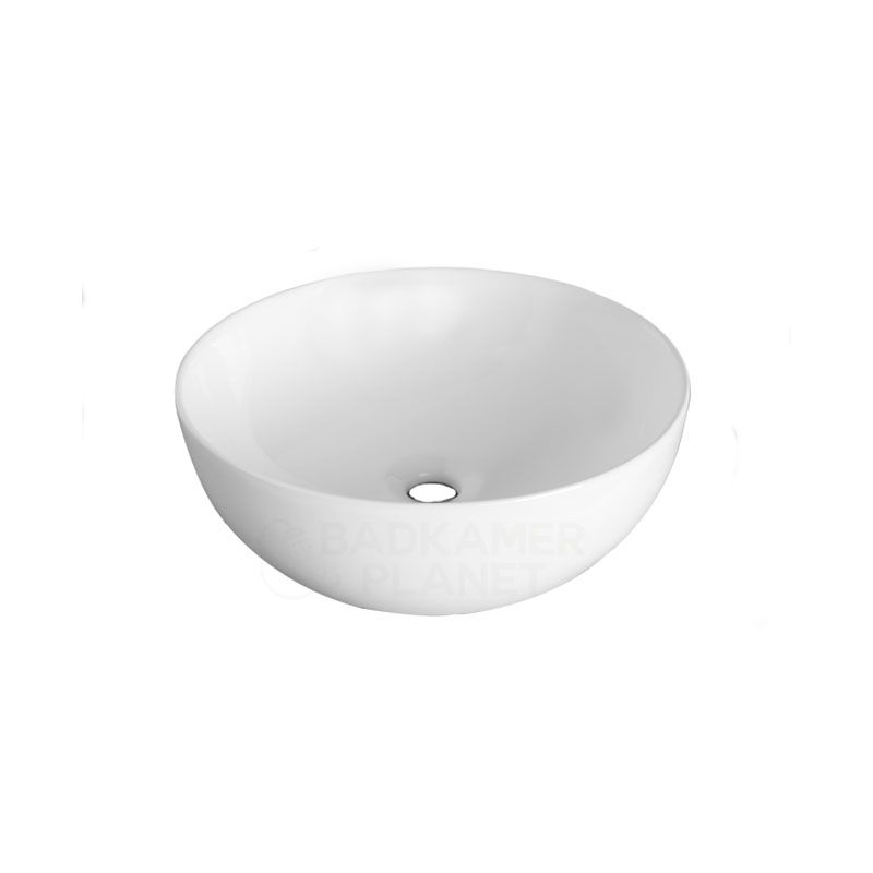 Badkamerplanet Keramische Waskom Viona 40,5x40,5x14 cm - Wit