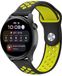 By Qubix Qubix Sport Edition Siliconen band - Zwart + geel - Geschikt voor Xiaomi Mi Watch / Xiaomi Watch 2 / Xiaomi Watch S1 / S2 / S3 / S4 (47mm)