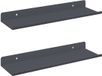 vidaXL Zwevende plank 2 stuks Antraciet 30 x 9 x 2,5 cm Staal