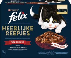 PURINAÂ® FelixÂ® FELIX Heerlijke Reepjes Farm Selectie box