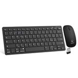Atlantis Land P013-LK-8955-WB Toetsenbord Inclusief Muis Kantoor RF-draadloos + Bluetooth QWERTY Italiaans Zwart