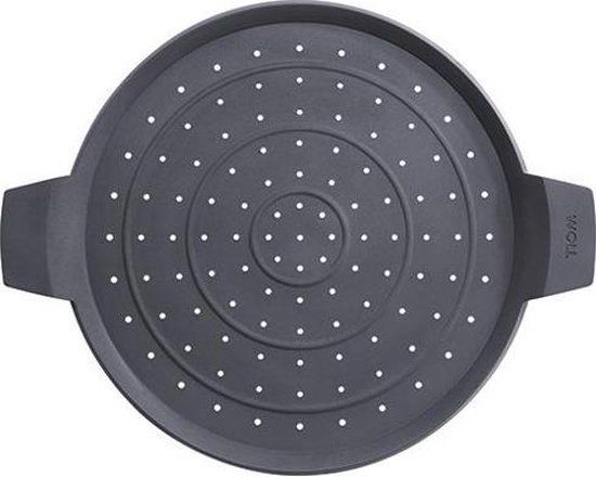 Woll Siliconen Spatdeksel - 28cm - Grijs