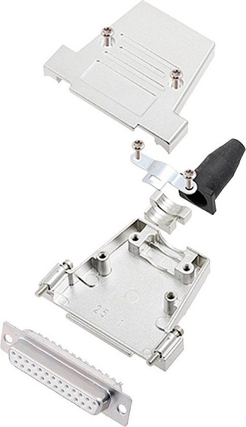 Encitech DTSL25-SJSRG-T-DBS-W-K 6355-8086-13 D-sub female connectorset 180 ° Aantal polen: 25 Soldeerkelk 1 stuk(s)
