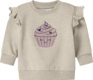 NAME IT NBFNILDA LS SWEAT BRU Baby Vesten Maat 86 Katoen Peyote Melange