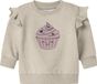 NAME IT NBFNILDA LS SWEAT BRU Baby Vesten Maat 86 Katoen Peyote Melange