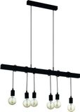 EGLO Pendellamp Townshend Hout Vintage, Hanglamp Eetkamer