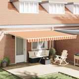 Maison Exclusive - Parasol électrique avec éclairage LED et capteur, 4,5 x 3 mètres