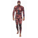 Cressi Scorpion 5 mm Speervissen Neoprenanzug Rot, Schwarz 2XL Herren