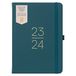 Busy B Halverwege het jaar perfecte planner dagboek augustus 2023 - augustus 2024 - grenen - kunstleer A5 weekplanner met stickers, pennenhouder en lijstblok
