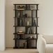 Ethnicraft Étagère murale Block Acajou verni, 207 x 120cm - Espresso