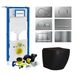 Geberit UP320 Toiletset Compleet | Mudo Mat Zwart | Randloos | Met drukplaat | SET65