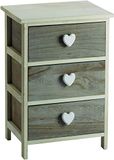 King Home commode C/hart, grijs/wit