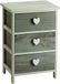 King Home commode C/hart, grijs/wit