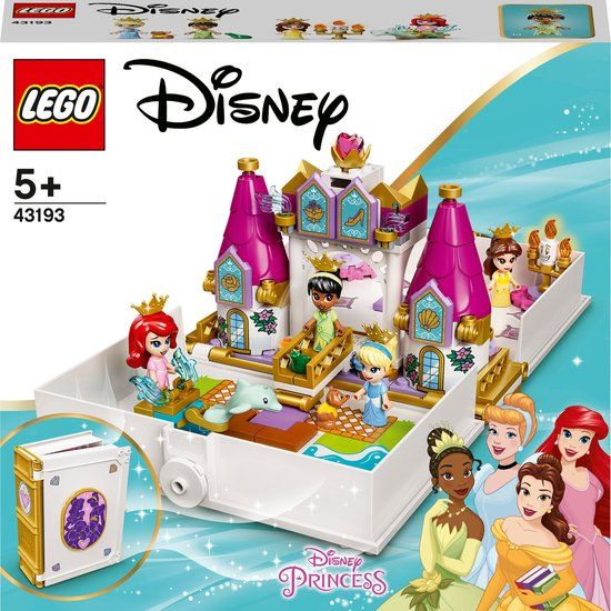 LEGO Disney Princess Ariël, Belle, Assepoester en Tiana's verhalenboekavonturen 43193