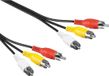 Goobay Tulp composiet audio video kabel - 5 meter