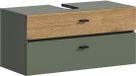 Xonox.home Wastafelonderkast Aqua Sage Green imitatie B/H/D: 75x35x35 cm