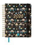 Finocam Vitae Agenda 2025/2026, 16 maanden, horizontaal zicht, september 2025 tot december 2026 (16 maanden), zwart Spaans