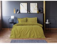 L'Essentiel Linge de Maison Dekbedovertrekset - Groen - 100% Katoen Satijn - 220 x 240 cm